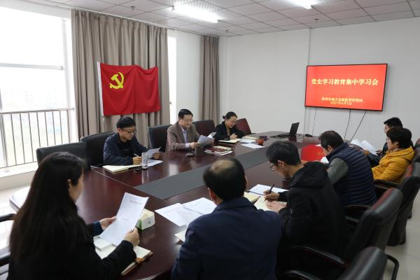 淮南：局機關支部開展黨史學習教育集中學習會